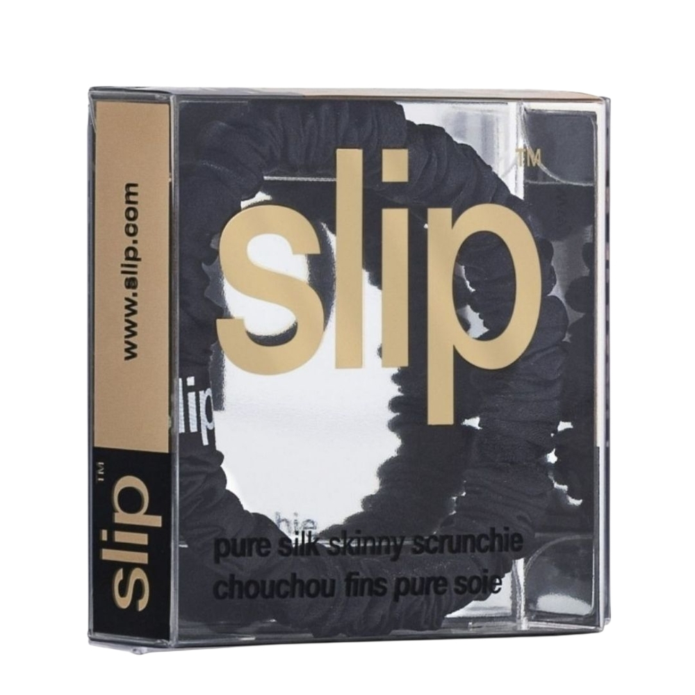 Slip Pure Silk Skinny Scrunchie Black